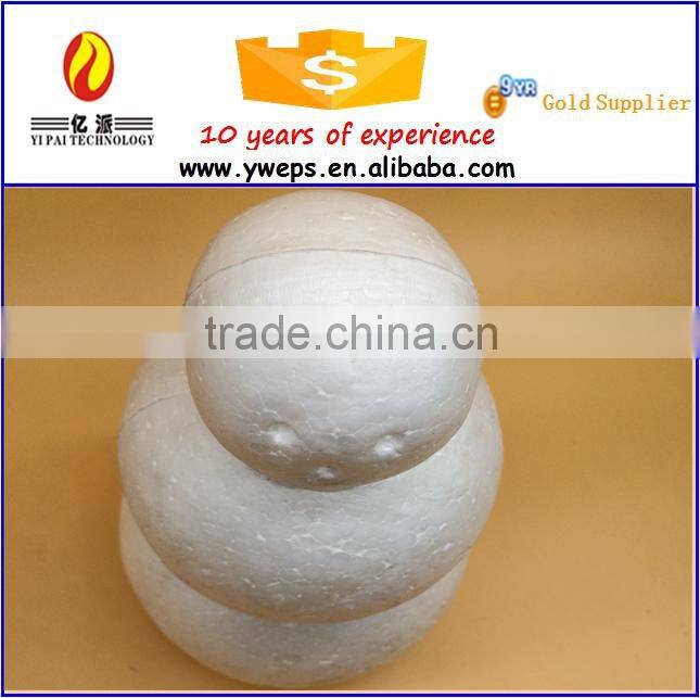 wholesale price white foam craft snowman for christmas ornament and diy for kids