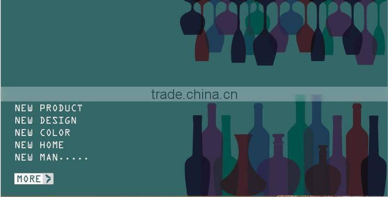 SAMYO handcrafted customed clear glass whisky or juice bottle with glass lid