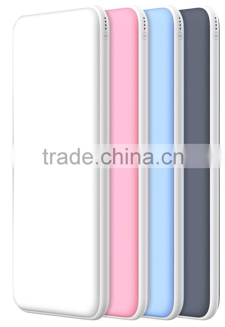 Factory cheap price 20000 mah super fast charging double USB portable smart color power bank