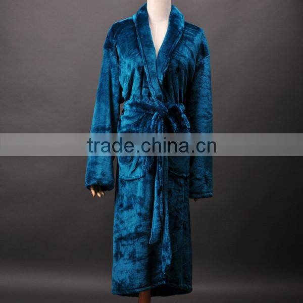Wholesale Girls Red Flannel Fleece Bathrobe