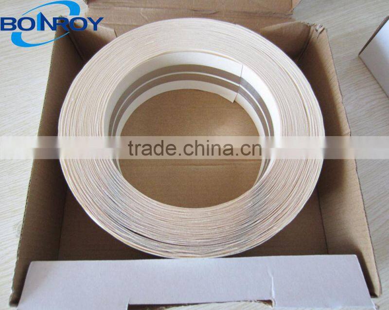 two strips of galvanized steel tape