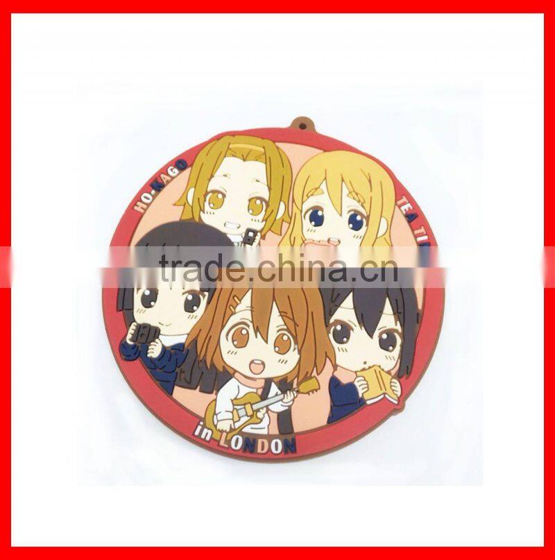 Custom Made Duable Colorful PVC Fancy Coffee Cup Mat