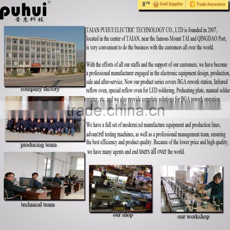 Puhui T962 mini size portable reflow oven with after-sale service