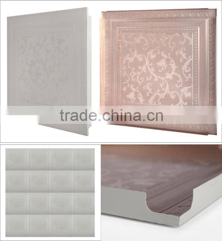 High quality interior decoration construction material integrated acoustic ceiling board