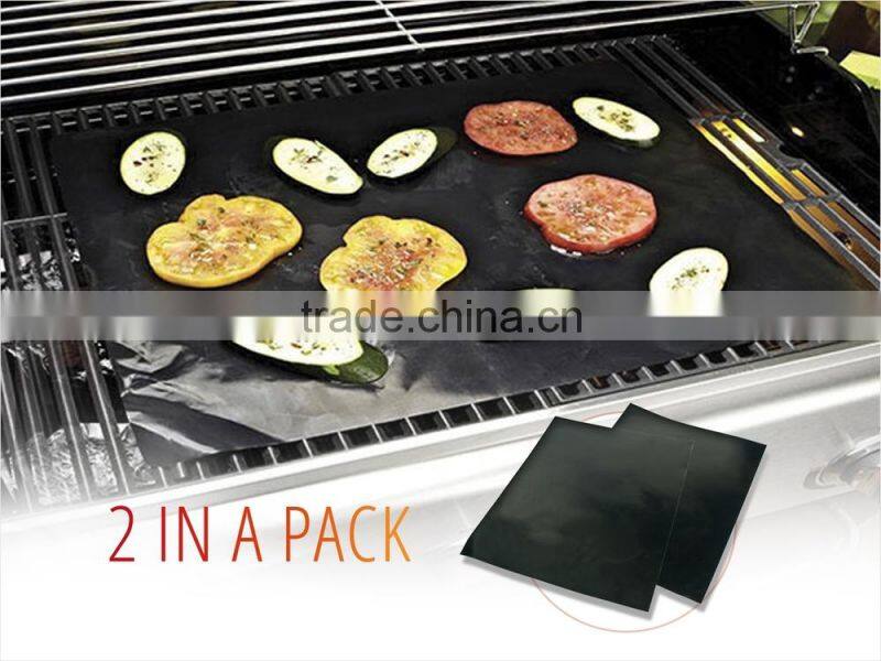 Barbeque BBQ Non-Stick Hotplate liners X 2 Mat Protection, Easy clean sheet. Cook on Weber