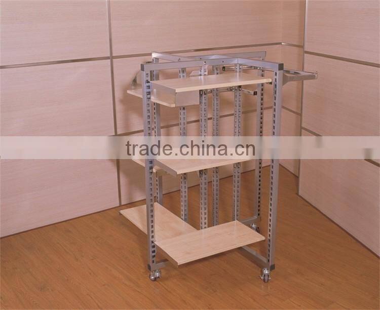 2016 Hot Sale Customized Free Standing Metal Clothes Display Shelf