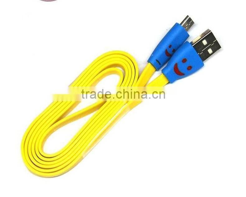 Wholesale low price smile usb data cable usb charging cable for iphone 5s/6/6plus