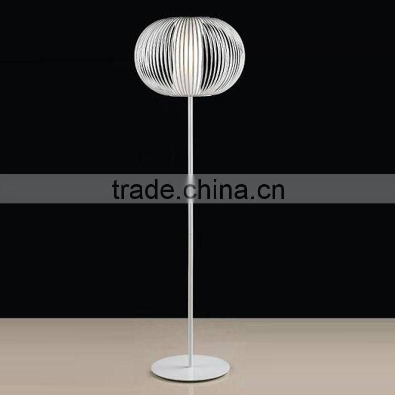 Art display floorlight Iron and fabric covering decorate floor lamp