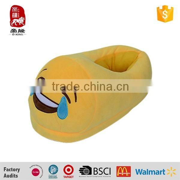 Women Gender and EVA Outsole Material Womens Girls whats app Emoji Smiley Plush Slipper