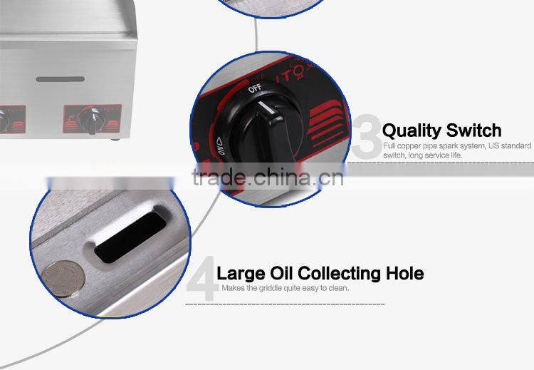 CI-718 Hot Selling Desktop Energy Saving Heavy duty Multifunction Japanese Gas Teppanyaki Grill Equipment for commercial use
