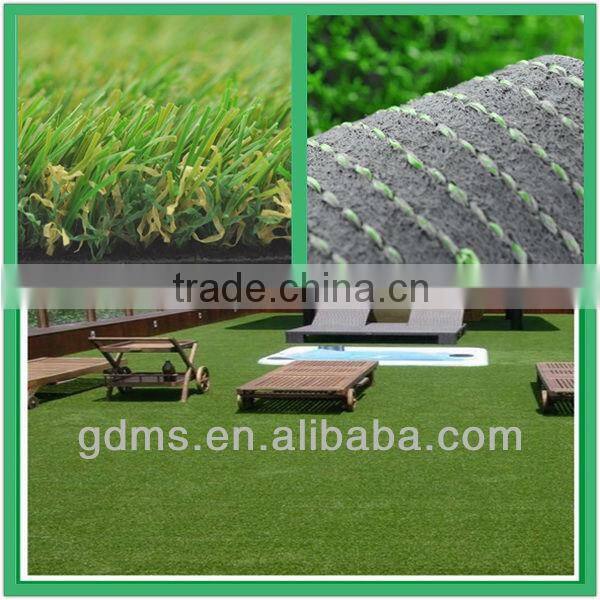 Durable synthetic grass for gymnastics spring floor