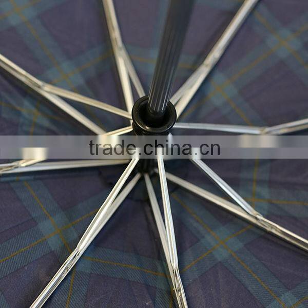 190T pongee simple green umbrella for sunshade