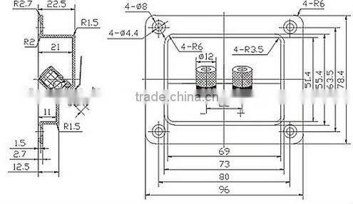 audio plastic terminal