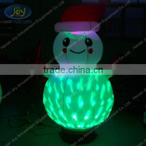 Backyard Christmas decoration inflatable lighting snowman