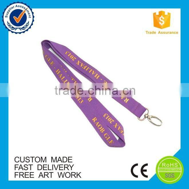 Promotion China supplier custom logo lanyard free sample