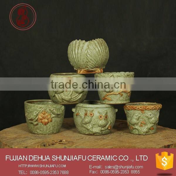 Garden Decoration Ceramic Flower Pots Wholesale