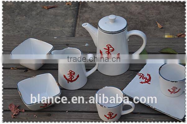 ceramic see horse kettle for marine theme