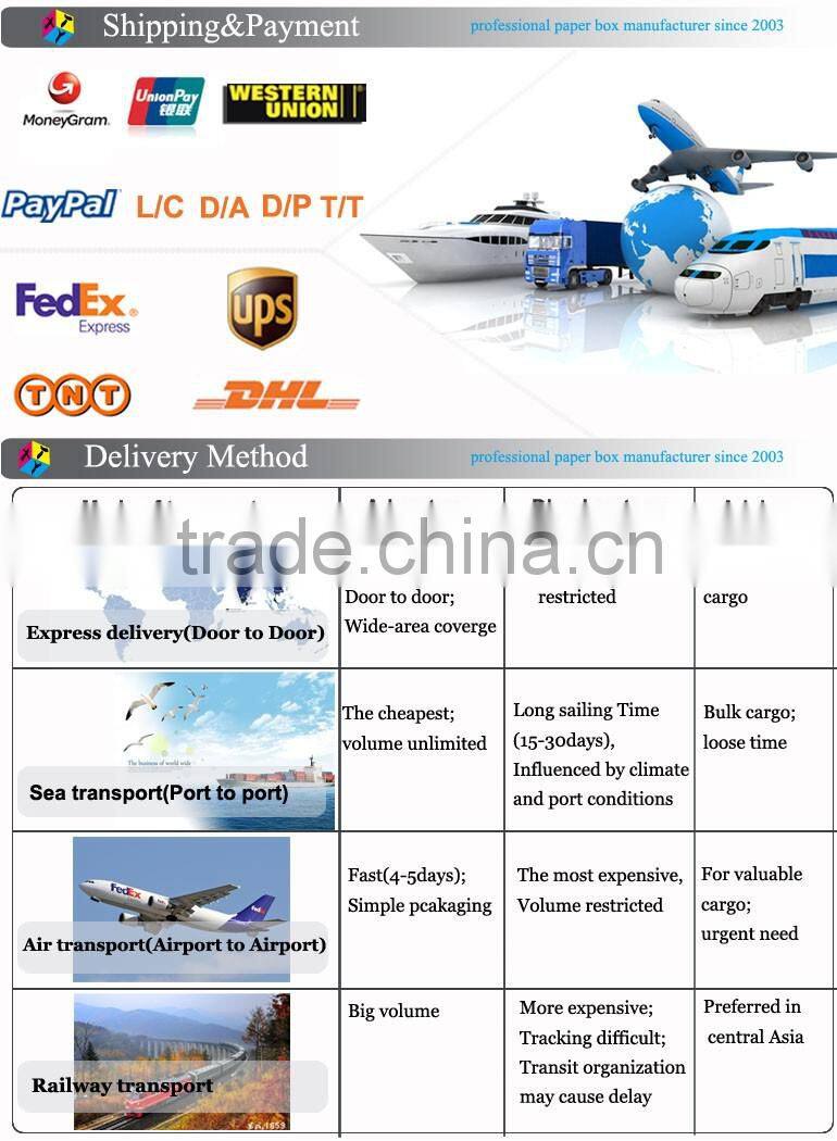 rectangle cardboard paper folding gift box