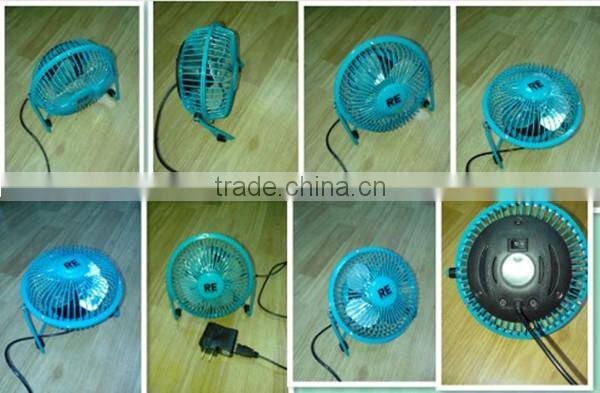 4" reasonable price usb fan with 110V