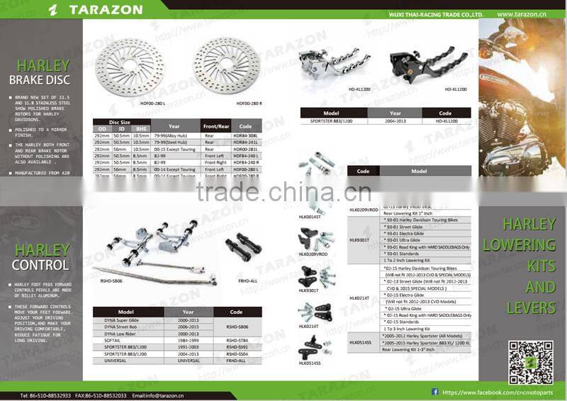 Aluminum alloy motorcycle Forward controls Rear sets for harley