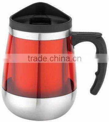 Double plastic wall advertising tumbler with customized Paper insert