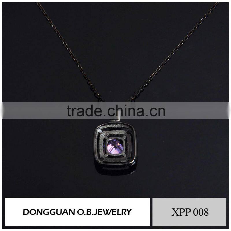 fashion pink stone jewelry pendant, new arrival big stone pendant deigns with factory price