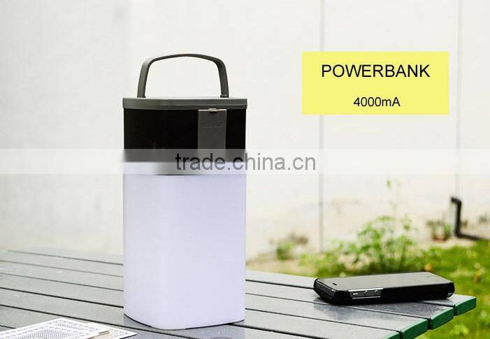 2016 New Product 4000mAh Power Bank Waterproof Wireless Bluetooth Speaker
