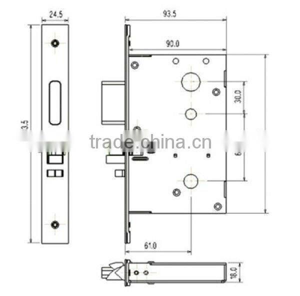 Factory supply rf card operated lock with free software(2014 new design)