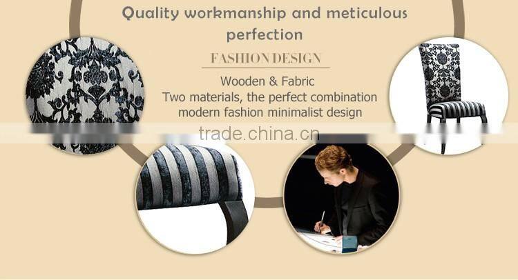 High quality aluminum wooden dining room chairs hotel luxury dining chair