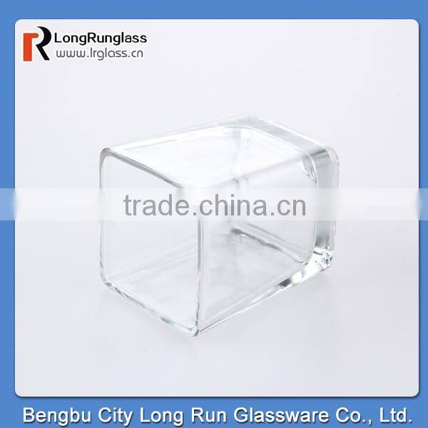 LongRun 200ml fancy square drinking glass cup and mug