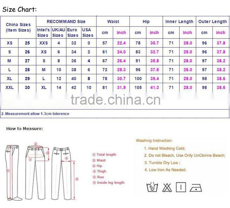 2016 Summer Women Fashion Big Holes Full Length Denim Jean Ladies Sexy Front Cut Baggy High Waist Narrow Bottom Jeans Pants