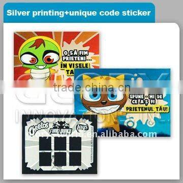 Scratch Code Paper Card