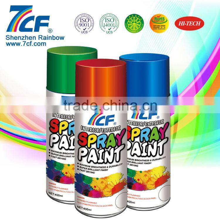 Best seller Shenzhen Rainbow Brand 7CF Fast Dry Acrylic 400 ml Hammer Effect Spray Paint