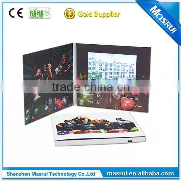 High Quality Printable 5.0 " Video Business Card video mailer Video Brochure card for advertising