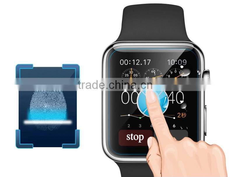 Hot Sold 9H Anti Shock Tempered Glass For apple watch touch screen protector