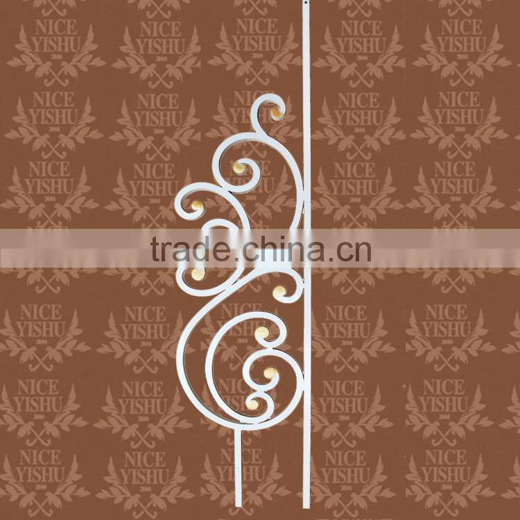 Wholesales low price wrought iron stair railing, garden stair railing, baluster design