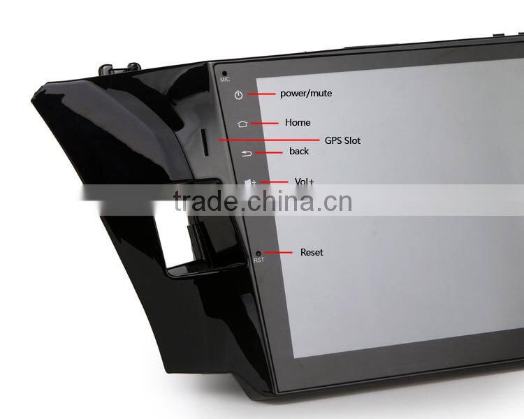 10.2 inch Android 4.4.4 Stereo for Corolla 2014 GPS 1024*600 1.6G CPU Radio headunit free map GPS navi browser navi