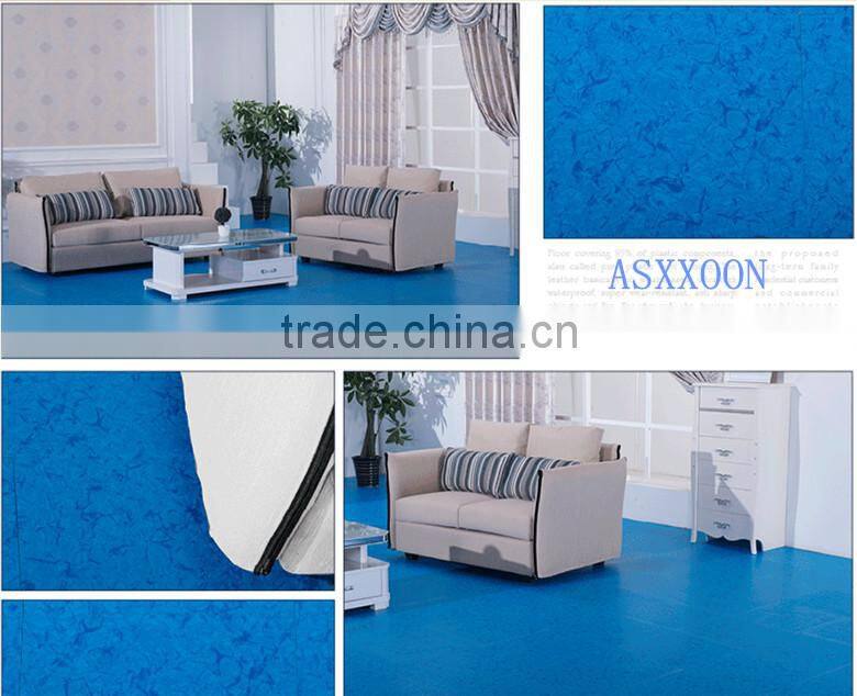 Printed vinyl floor, PVC vinyl flooring, PVC linoleum flooring
