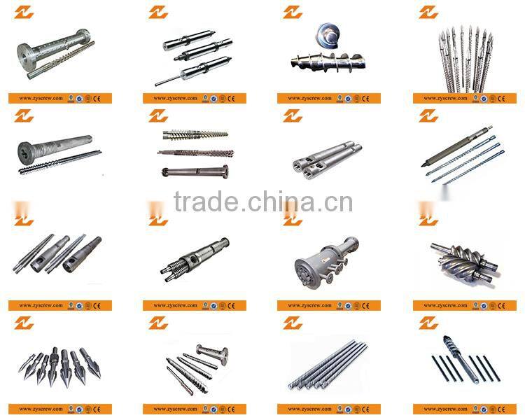 D51/80 design conical twin screw for artificial marble plastic