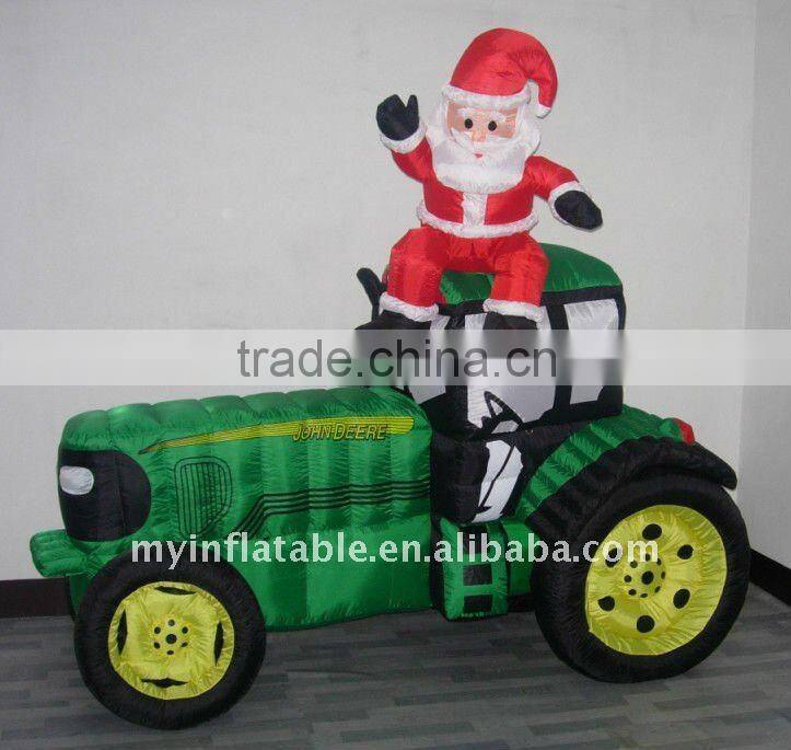 Inflatable Santa with train