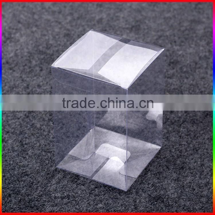 custom red PVC packaging box with white printing