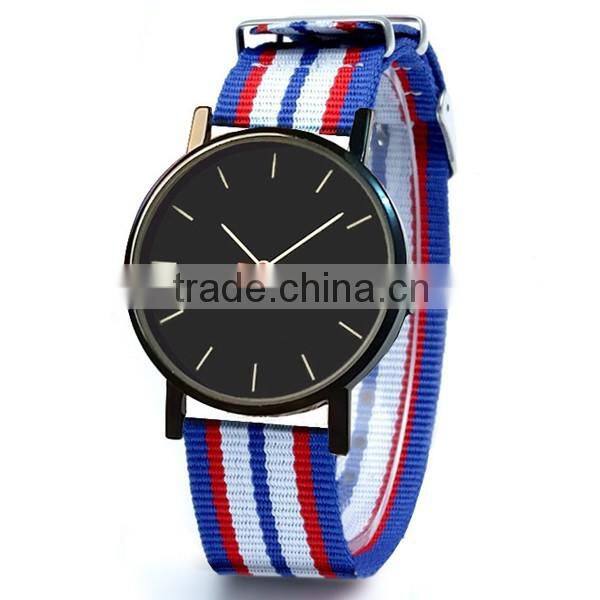 Promotion Canvas Strap Simple Textile Watch Design