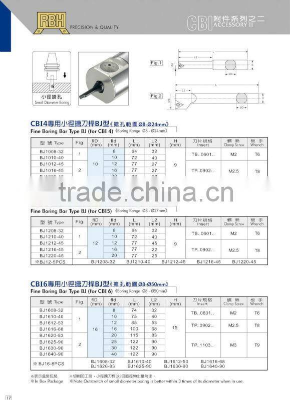 HSS modular small fine boring bars HC type HC12-M10-130 HC12-M10-180