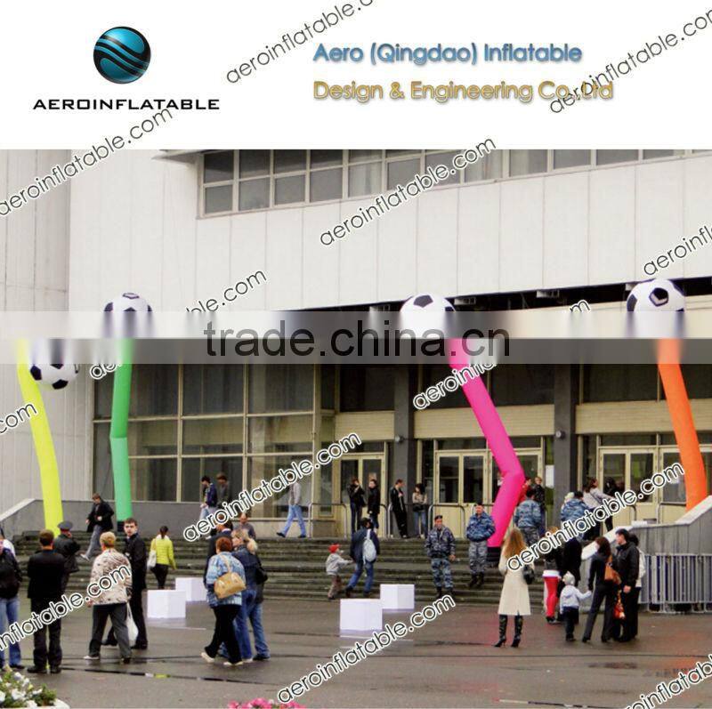 Single leg colorful inflatable advertising air dancer