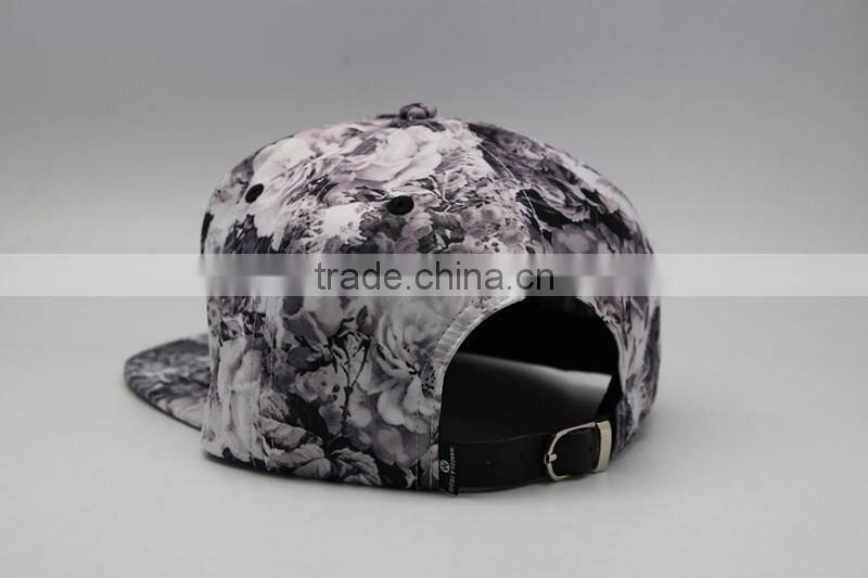 Hip Hop Style Cool Custom Sublimation Printed Flat Brim Bill Wholesale Hat and Cap