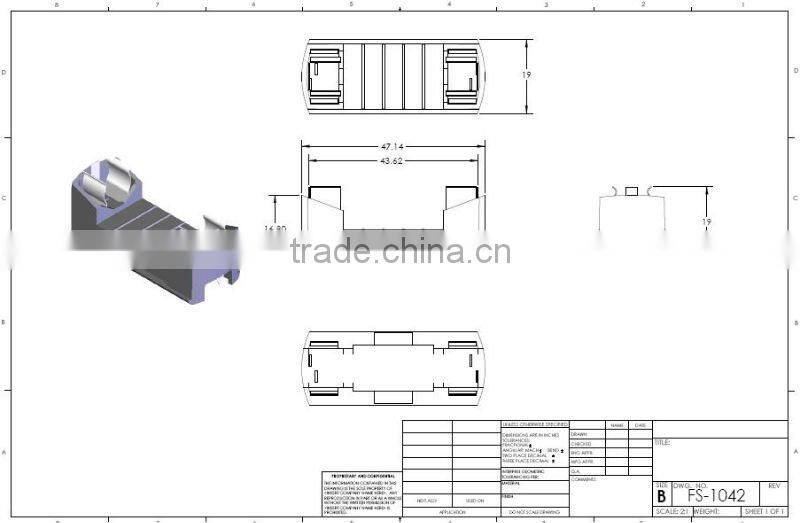 10x42mm Festoon lamp holder
