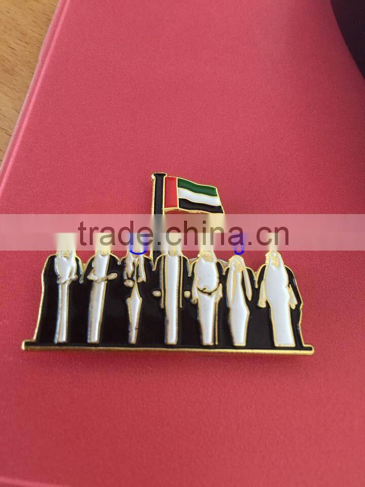 Custom UAE Flag National Day Badge,Souvenir Dubai Lapel Pin Badges