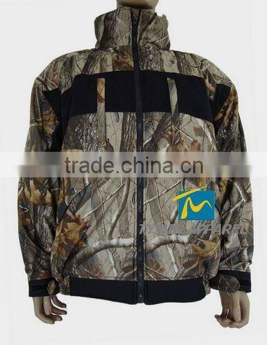 Hot selling men's military combat clothing army woodland camouflage jacket