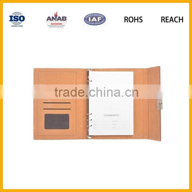 PU Leather a4 Portfolio With Notepad Space for iPad Air 2 / iPad Air with snap closure