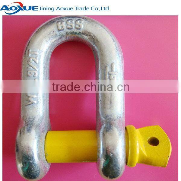 Hot sale U.S. type bow shackle and d shackle, lifting chain shackles